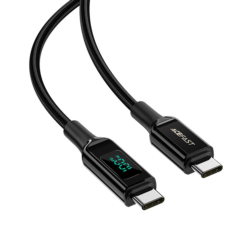 AceFast Charger Data Cable C6 - 03 USB-C 100W - Black