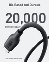 Anker 542 USB-C to Lightning Bio - Based 1.8m/6ft - Black