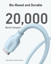 Anker 542 USB-C to Lightning Cable Bio - Based 0.9m/3ft - Blue