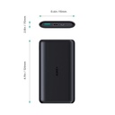Aukey 10000mAh USB-C Rapid charge Ultra Slim Power Bank - Black