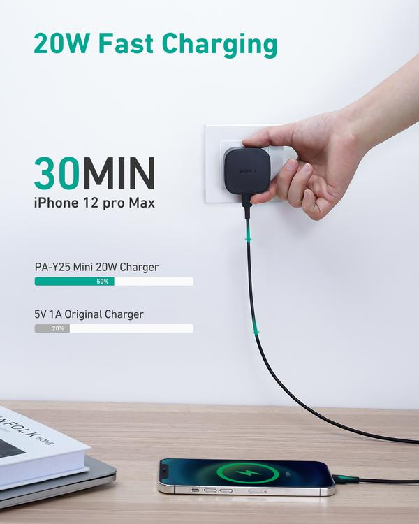 Aukey 20W Power Deliver USB-C Mini Charger - White