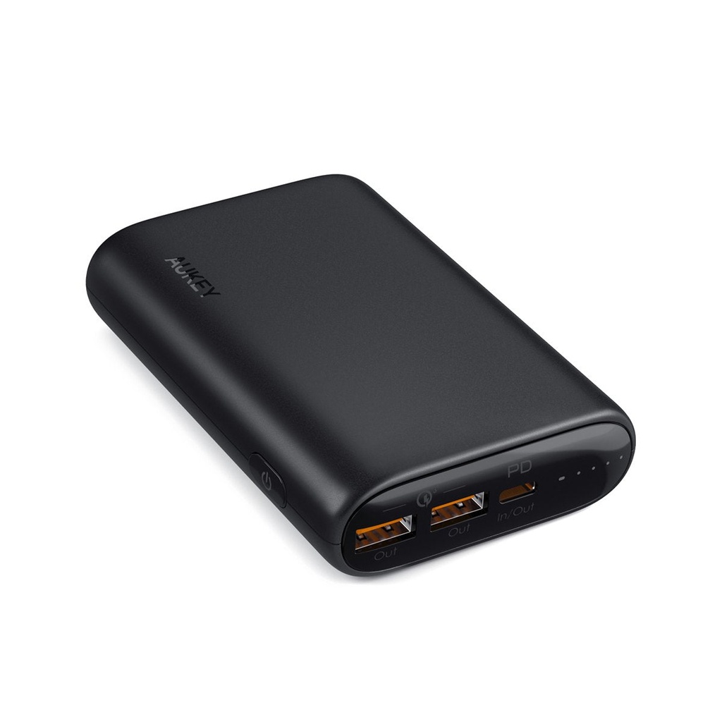 Aukey Essential 15,000mAh 3-Port Power Bank with 30W PD - Black