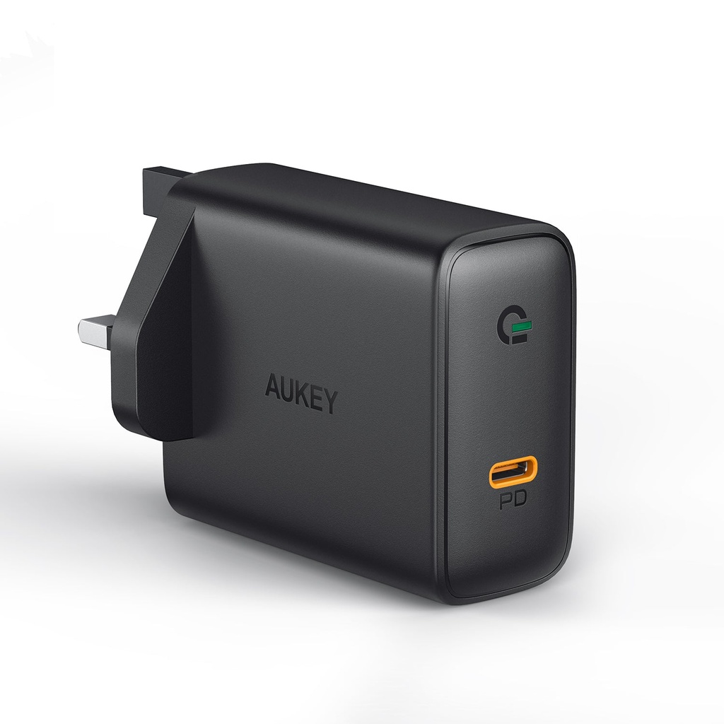 Aukey Focus 60W USB-C PD Charger with GaN Power Tech - Black