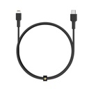 Aukey MFI Braided Nylon USB-C To Lightning Cable - 2 Meter - Black