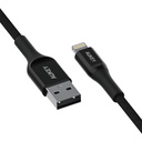 Aukey MFI USB-ATo Lightning Kevlar Cable - 1.2 Meter - Black