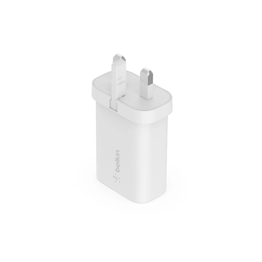 Belkin - PPS Wall Charger - PD 25W - USB-C + 1M PVC C - LTG Cable - White