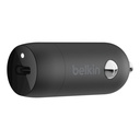 Belkin BOOST CHARGE Car Charger 20W USB-C PD + USB-C to Lightning Cable