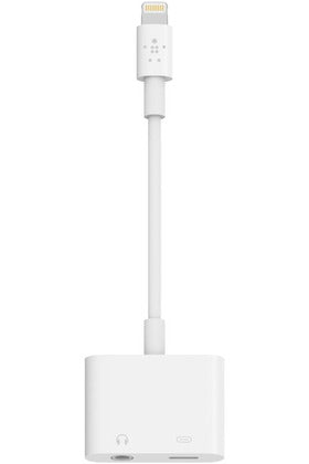 Belkin lightning Audio + Charger RockStar for iPhone - White F8J212B