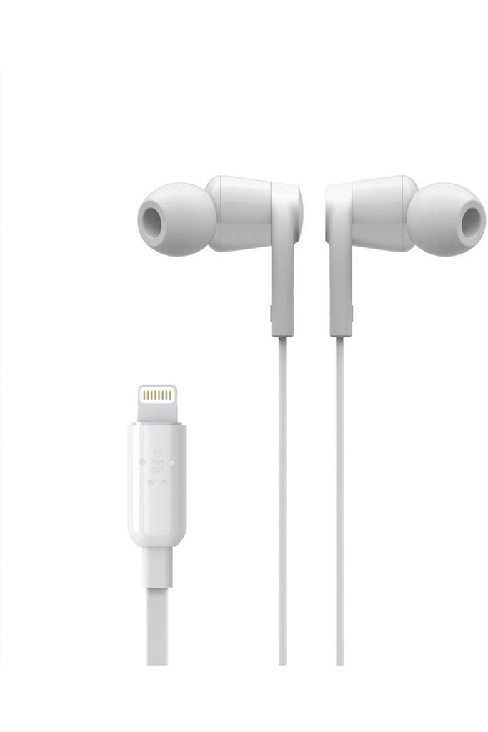 Belkin ROCKSTAR Headphones with Lightning Connector - White