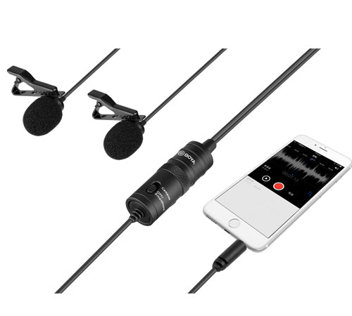 Boya BY - M1DM Dual Omni - Directional Lavalier Microphone