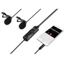 Boya BY - M1DM Dual Omni - Directional Lavalier Microphone