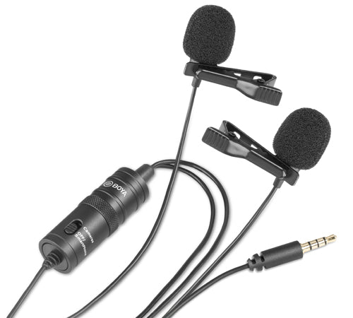 Boya BY - M1DM Dual Omni - Directional Lavalier Microphone