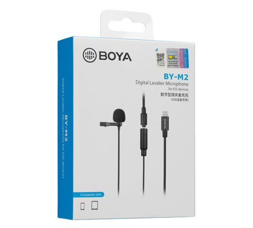 Boya BY - M2 Clip - on Lavalier Microphone for iOS devices