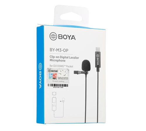 Boya BY - M3 - OP Clip - on Digital Lavalier Microphone for DJI OSMO Pocket