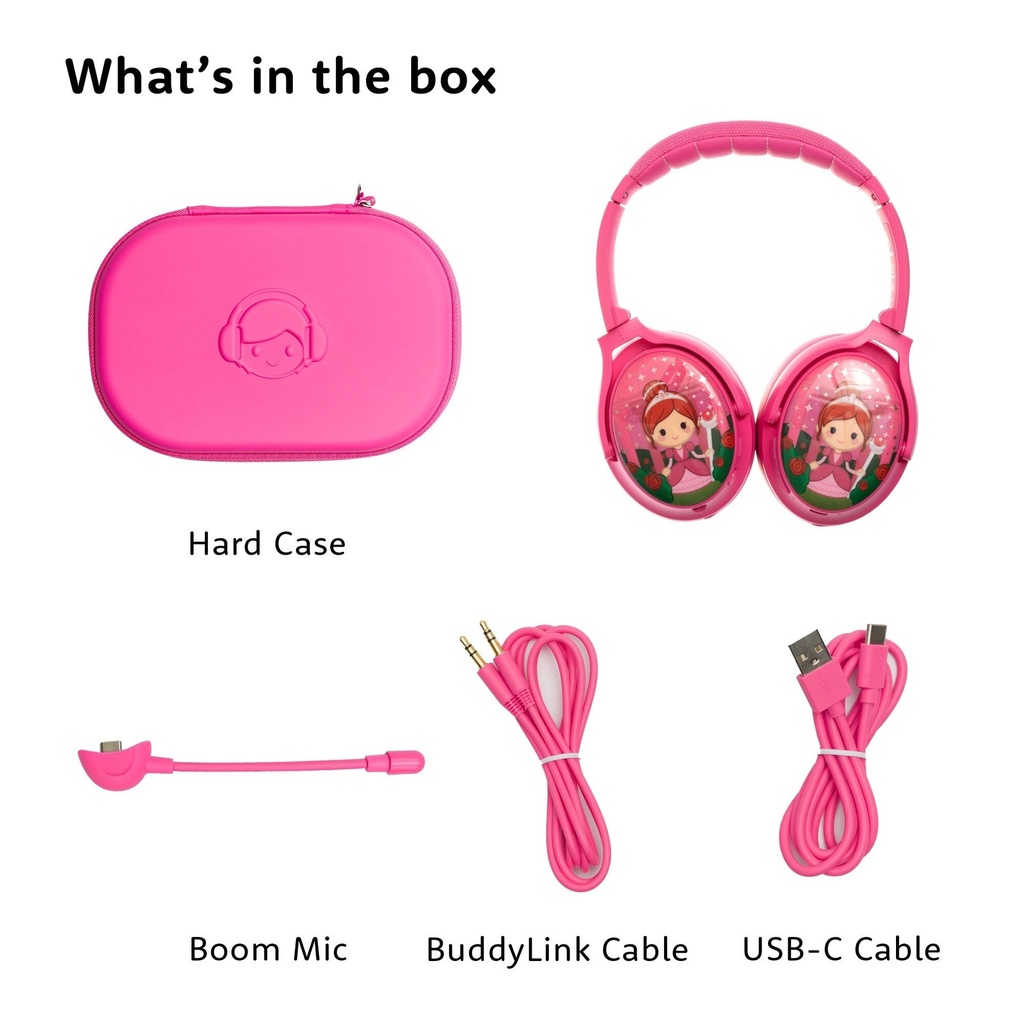 Buddyphones - Cosmos Plus - Active Noise Cancellation Headphone - Rose Pink