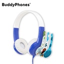 Buddyphones Discover Volume Limiting Kids Wired On Ear Headphones - Blue