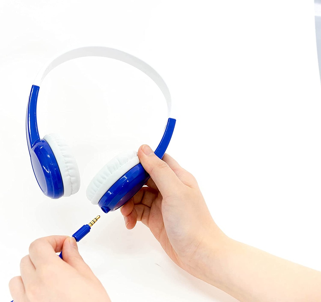 BuddyPhones Explore plus foldable with Mic - cool Blue