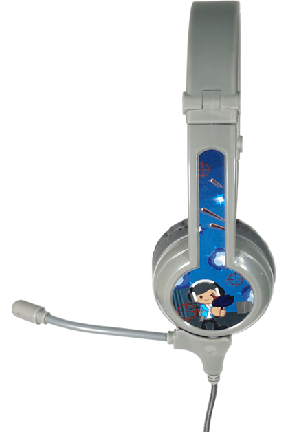 BuddyPhones Galaxy Kids Headphones - Grey