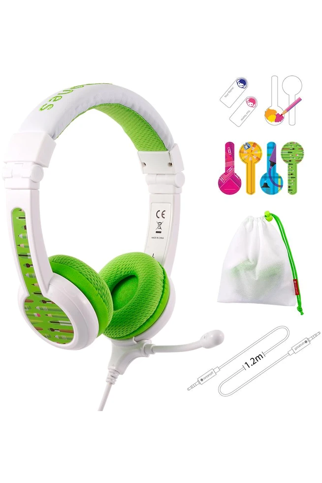 Buddyphones School Plus Headphones With MIC - Green