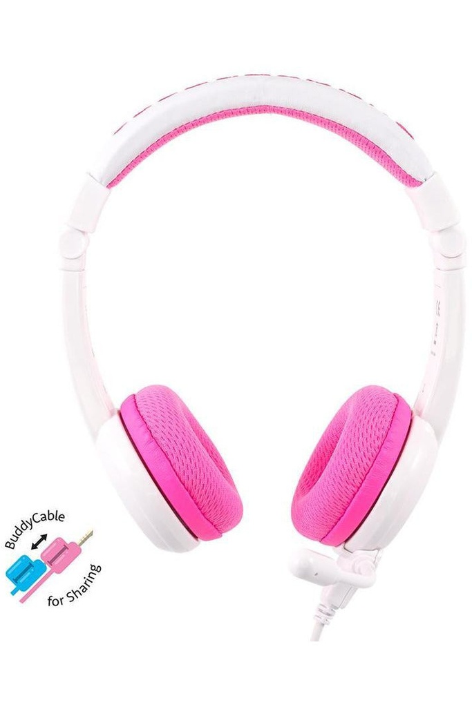 Buddyphones School Plus Headphones With MIC - Pink