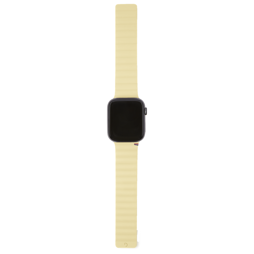 Decoded Apple Watch 49/45/44/42 mm Series 1 8/SE/Ultra Silicone Magnet Traction Strap Lite - Sweet Corn