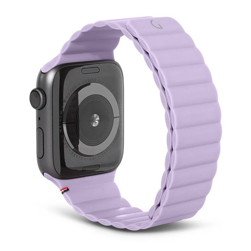 Decoded Apple Watch 49/45/44/42 mm Series 1 8/SE/Ultra Silicone Magnet Traction Strap Lite Lavender