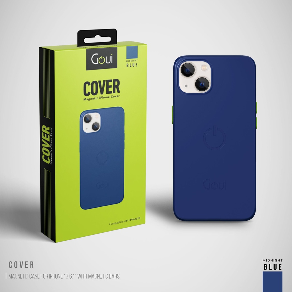 Goui iPhone 13 Magnetic Case with Magnetic Bars - Midnight Blue