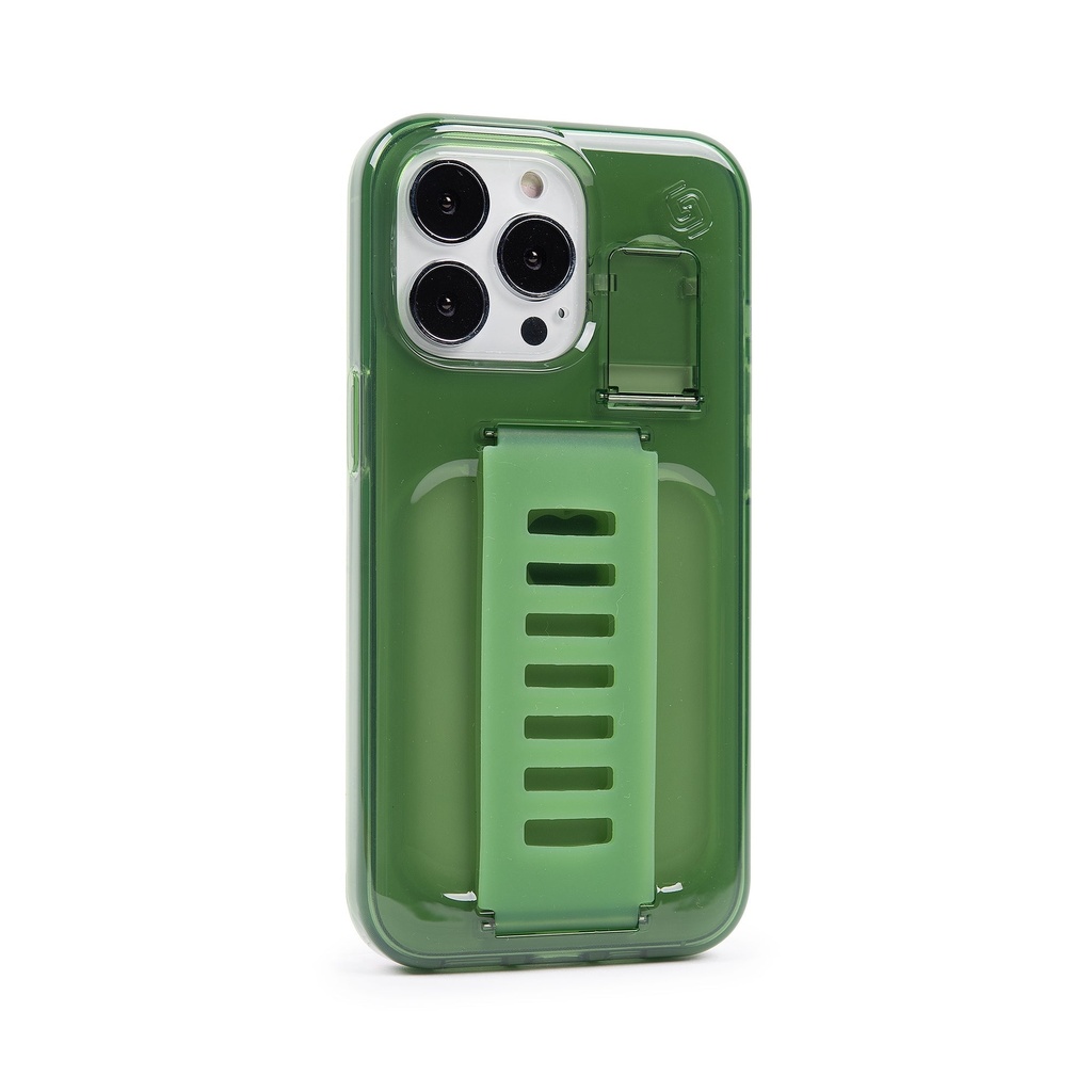 Grip2u Boost Case with Kickstand for iPhone 13 Pro Olive