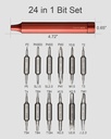 HOTO 24-in-1 Precision Screwdriver Gray