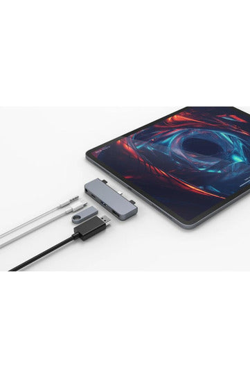 HyperDrive 4-in-1 USB-C Hub for iPad Pro 2018/2020/2021 Gray