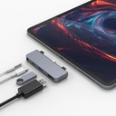 HyperDrive 4-in-1 USB-C Hub for iPad Pro 2018/2020/2021 Silver