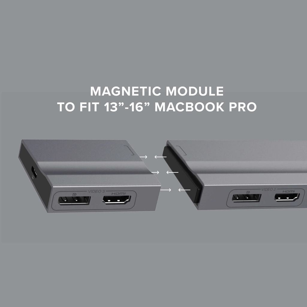 HyperDrive 4K Multi Display Docking Station For 13-inch - 14-inch MacBooks