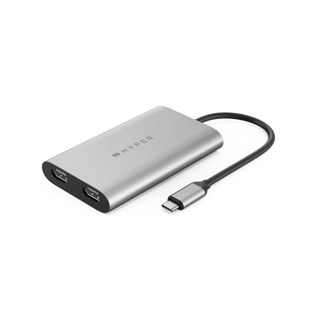 HyperDrive Dual 4K HDMI Adapter for M1/M2 MacBook