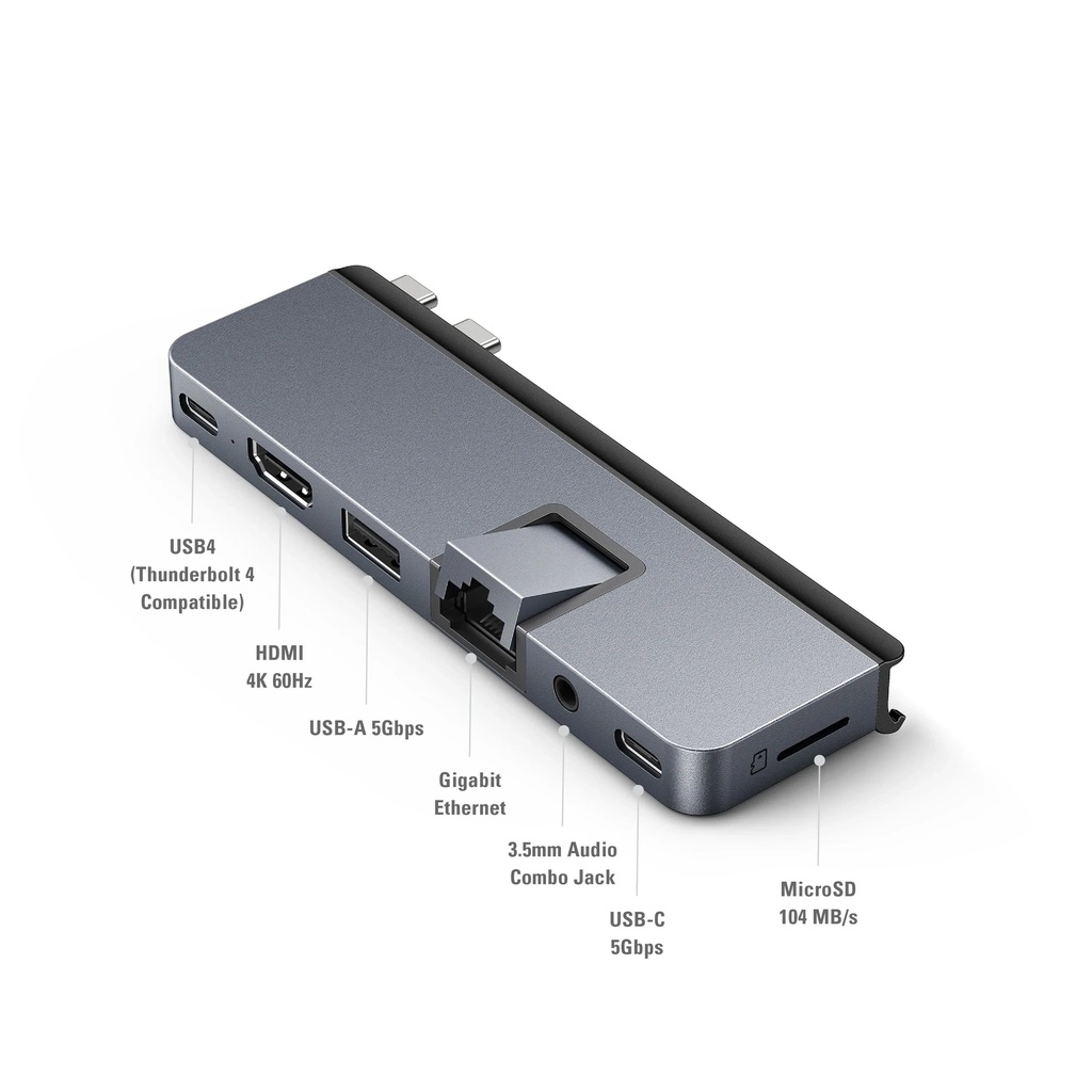 HyperDrive DUO Pro 7-in-2 USB-C Hub - Gray