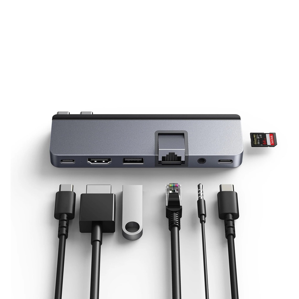 HyperDrive DUO Pro 7-in-2 USB-C Hub - Gray