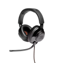 JBL Quantum 200 Wired over - ear gaming headset with flip - up mic - Black