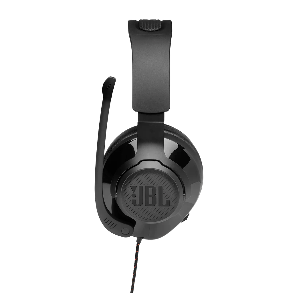 JBL Quantum 200 Wired over - ear gaming headset with flip - up mic - Black