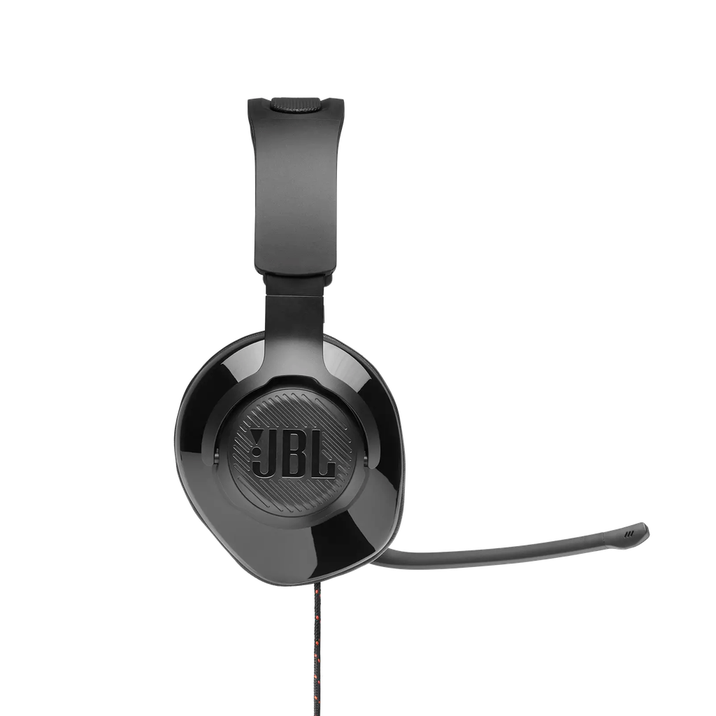 JBL Quantum 200 Wired over - ear gaming headset with flip - up mic - Black