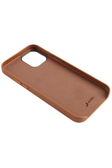 JCPal iPhone 12 Mini Moda Case Leather Style slim shell - Brown