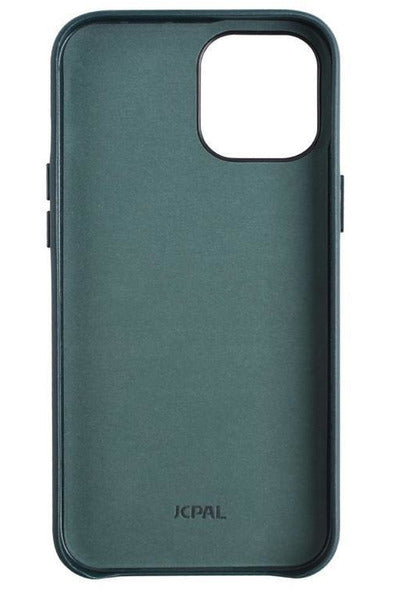 JCPal iPhone 12 Mini Moda Case Leather Style slim shell - Midnight Green