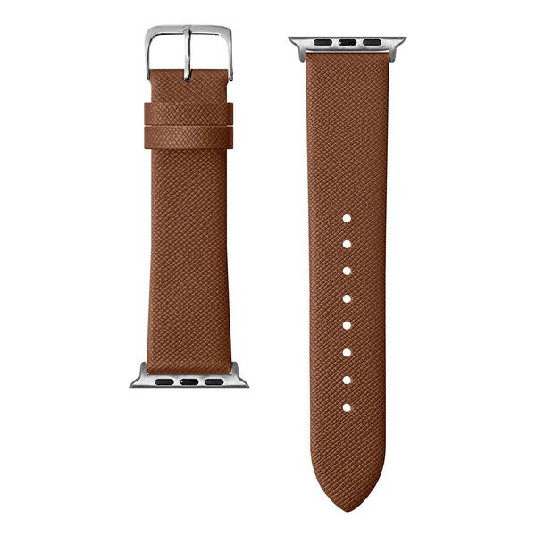 Laut Prestige Watch Strap Series 1 8 and ULTRA for Apple Watch 42/44/45/49mm Tan Brown