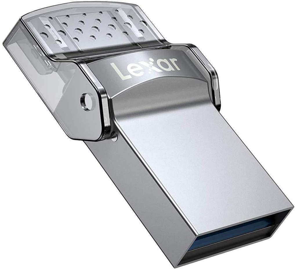 Lexar 128GB Dual USB-C and Type - A USB 3.0 Flash Drive, up to 100MB/s read