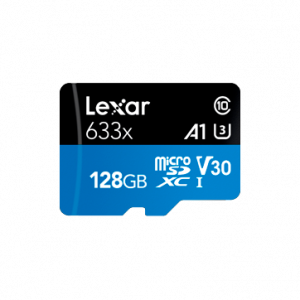 Lexar 128GB High Performance 633x microSDXC UHS - I, up to 100MB/s read 45MB/s write