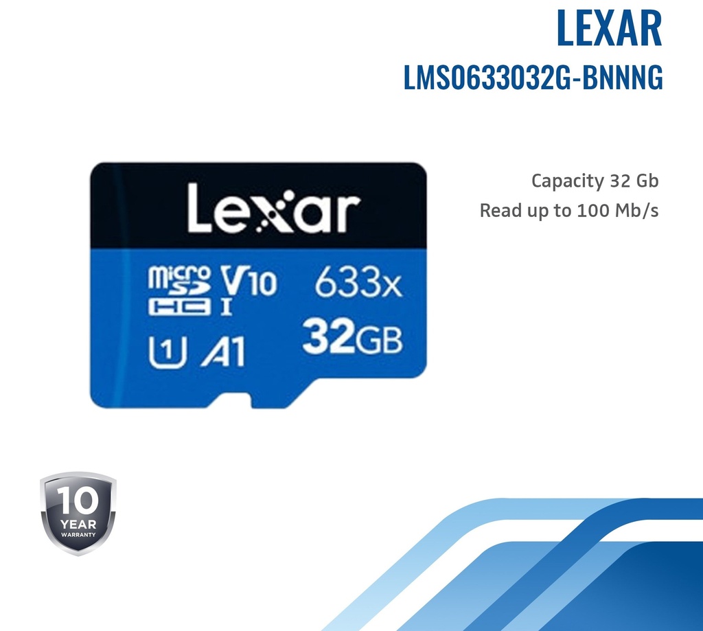 Lexar High Performance 633x MicroSDHC 32GB