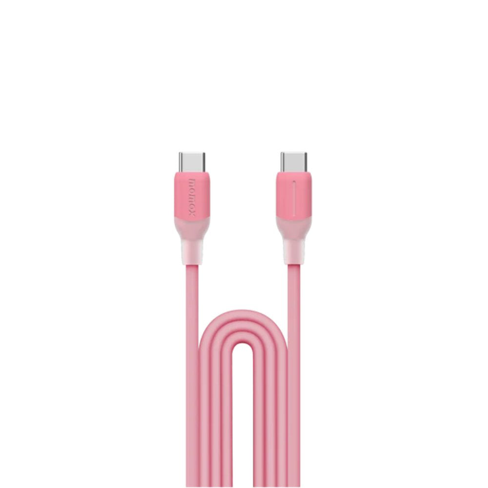 Momax 1 Link USB-C To USB-C 1.2m / Support 60W Charger + Data Transfer Cable - Pink