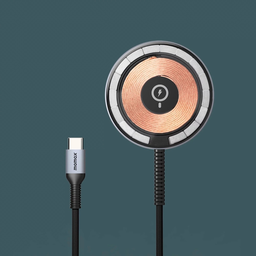 Momax Q.Mag Magnetic Wireless Charger - Grey