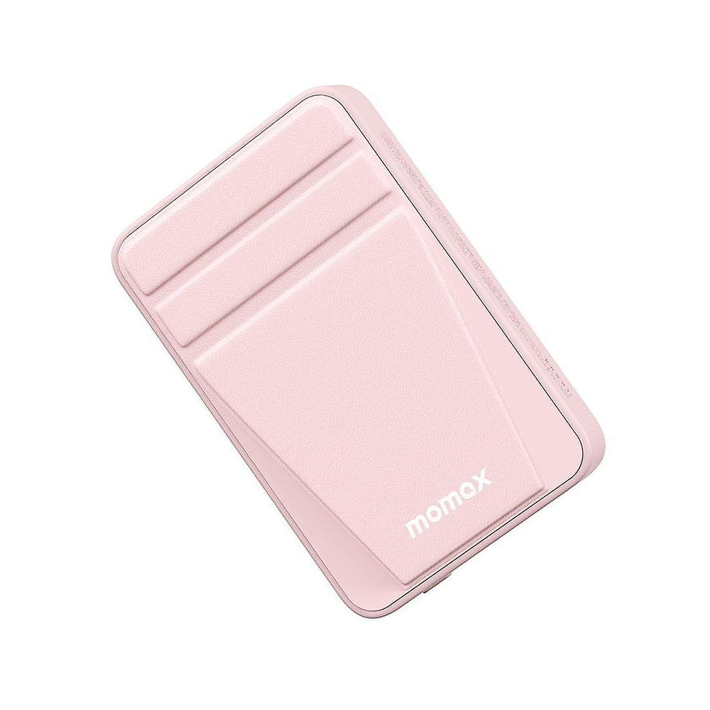 Momax Q.Mag Power 15 Magnetic Wireless Battery Pack with Stand 10000mAh Pink - Pink