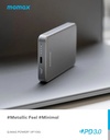 Momax Q.Mag Power 6 Magnetic Wireless Battery Pack 5000mAh - Silver