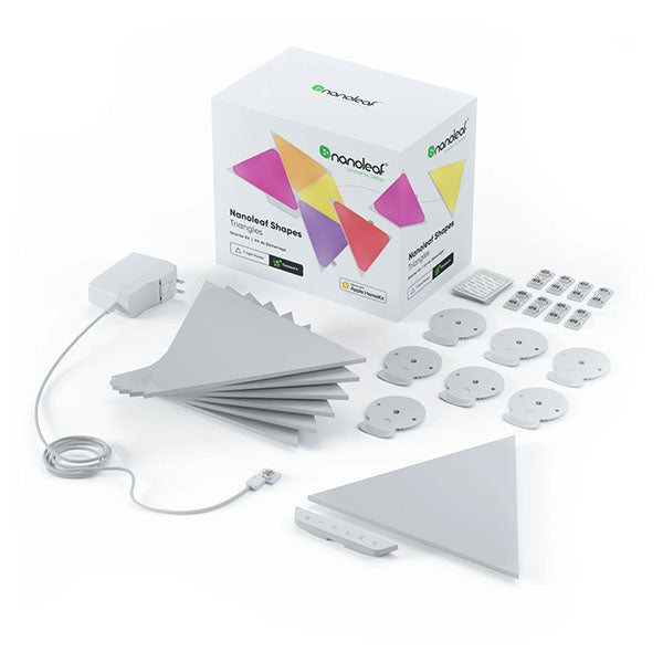 Nanoleaf Shapes Triangles Starter Kit White - 9 Pack