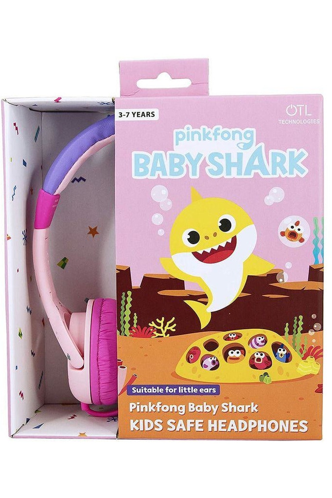 OTL Baby Shark Pink Headphones for Children Pink